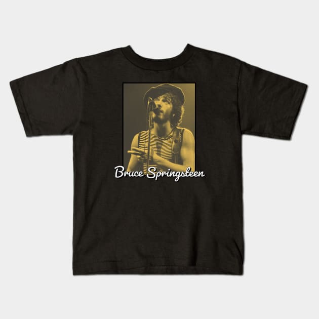 Bruce Springsteen / 1949 Kids T-Shirt by DirtyChais